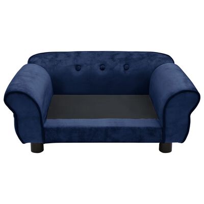 vidaXL Dog Sofa Blue 72x45x30 cm Plush