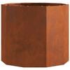 vidaXL Planter Rusty 60 x 60 x 50 cm Weathering Steel