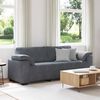 vidaXL 3-Seater Sofa Dark Grey 220x77x82 cm Velvet