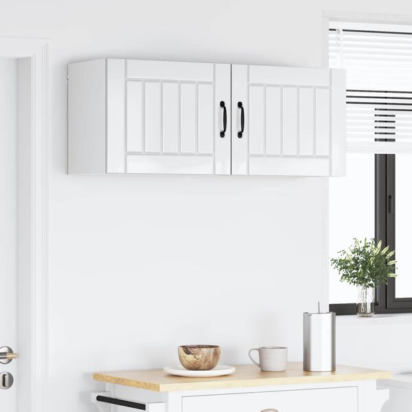 vidaXL Kitchen Cabinet 2 pcs High Gloss White 50 x 31 x 40 cm