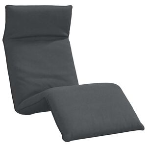 vidaXL Folding Sun lounger Anthracite 175x54x8.5 cm Oxford Fabric