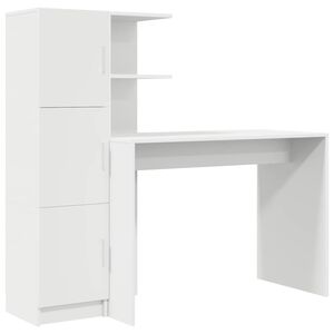 vidaXL Desk 2 pcs White