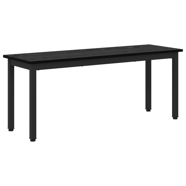 vidaXL Bench Black Oak 110 x 35 x 45 cm Engineered Wood