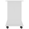 vidaXL Computer Desk High Gloss White 80x50x75 cm Engineered Wood