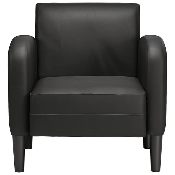 vidaXL Sofa Chair with Armrests Black 54 cm Faux Leather