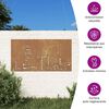 vidaXL Garden Wall Decoration 105x55 cm Corten Steel Skyline Design