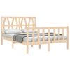 vidaXL Bed Frame without Mattress Double Solid Wood Pine