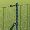 vidaXL Fence Post 7 pcs Green Steel