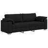 vidaXL Sofa 3 pcs Black 219 x 80 x 82 cm Fabric