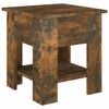 vidaXL Coffee Table Smoked Oak 40x40x42 cm Engineered wood
