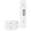 vidaXL 2 Piece Bathroom Cabinet Set HOORN White Engineered Wood