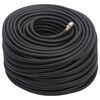 vidaXL Hybrid Air Hose Black 0.6" 50 m Rubber and PVC