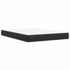 vidaXL Box Spring Bed with Mattress Black Queen Velvet