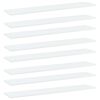 vidaXL Bookshelf Boards 8 pcs White 100x20x1.5 cm Engineered Wood