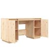 vidaXL Desk 140x50x75 cm Solid Wood Pine