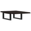 vidaXL Basin Shelf Wall Mounted Steel and Solid Wood Oak