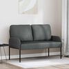 vidaXL Sofas with Cushion 110cm Dark Grey Plywood
