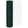 vidaXL Fence Panels PVC-coated iron Green