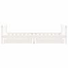 vidaXL Kids Bed Frame with Drawers White 90x190 cm Solid Wood Pine