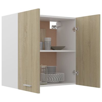 vidaXL Hanging Cabinet Sonoma Oak 60x31x60 cm Chipboard