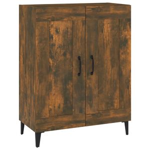 vidaXL Sideboard Smoked Oak 69,5x34x90 cm Engineered Wood