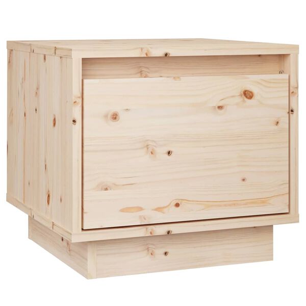 vidaXL Bedside Cabinet 35x34x32 cm Solid Wood Pine