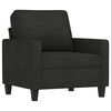 vidaXL 4 Piece Sofa Set with Cushions Black Fabric