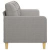 vidaXL 3-Seater Sofa Light Grey 210 cm Fabric