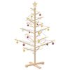 vidaXL Wooden Christmas Tree with Stand Natural 125 cm Solid pine wood