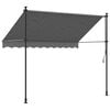vidaXL Retractable Awning Anthracite 250x150 cm Fabric and Steel