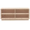 vidaXL Shoe Cabinet 110x34x45 cm Solid Wood Pine