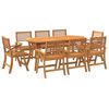 vidaXL 9 Piece Garden Dining Set Solid Wood Acacia