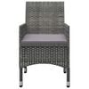 vidaXL 5 Piece Garden Dining Set Grey