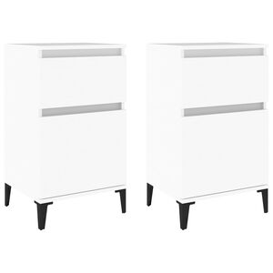 vidaXL Bedside Cabinets 2 pcs White 40x35x70 cm