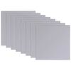vidaXL Frameless Mirror Tiles Glass 16 pcs 20.5 cm