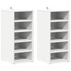 vidaXL Shoe cabinets 31.5 x 35 x 70 cm White 5 pairs of shoes each