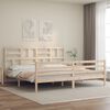 vidaXL Bed Frame without Mattress Super King Size Solid Wood