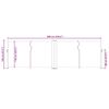 vidaXL Retractable Side Awning Anthracite 120x600 cm