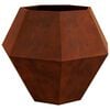 vidaXL Planter Rusty 100 x 100 x 80 cm Weathering Steel