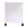 vidaXL Rolling Shelf 50x35x42 cm White