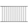 vidaXL Fence Panel "Woerden" Powder-coated Steel 163x117 cm Black