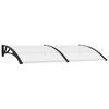 vidaXL Door Canopy | Black brackets and transparent sheets