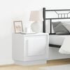 vidaXL Bedside Cabinet 2 pcs White 44 x 34.5 x 45 cm Engineered Wood