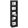 vidaXL Book Cabinet/Room Divider Black 40x30x166 cm