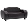 vidaXL Dog Sofa Brown 80x50x40 cm Faux Leather