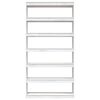 vidaXL Book Cabinet/Room Divider White 100x30x200 cm Solid Pinewood