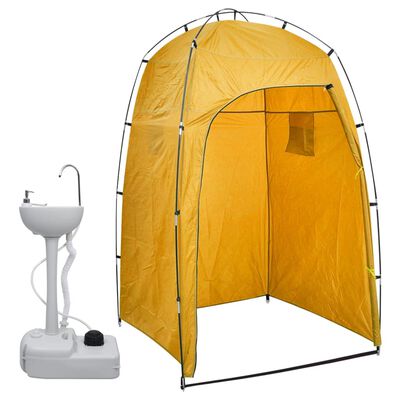 vidaXL Portable Camping Handwash Stand with Tent 20 L