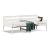 vidaXL Day Bed without Mattress White 90x190 cm Solid Wood Pine