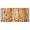 vidaXL Dining Table 160x80x75 cm Solid Rough Mango Wood