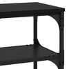 vidaXL Console Table Black Oak 100 x 30 x 75 cm Engineered wood